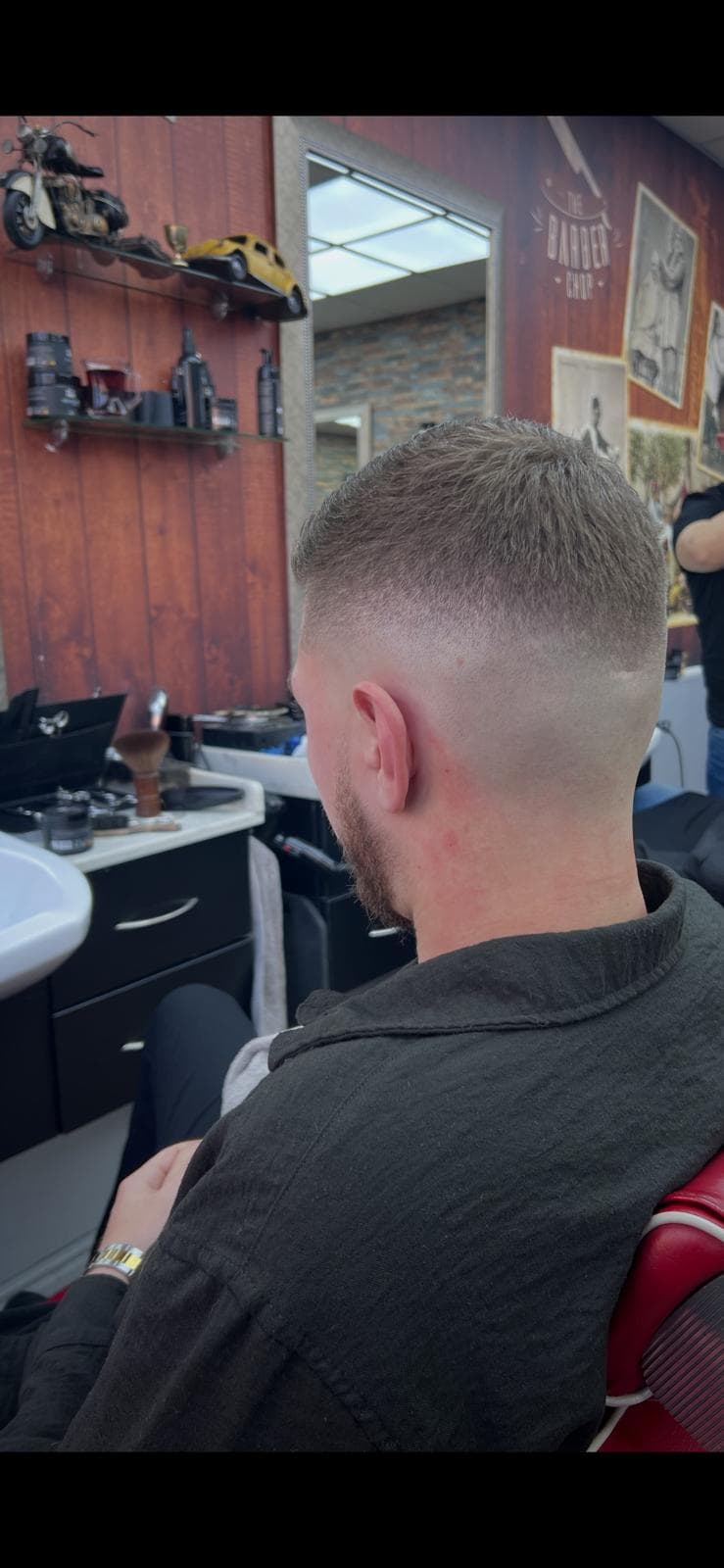 Mid fade with design
